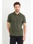 Erkek Basic Polo Yaka Tişört (Regular Fit) Haki 2