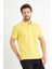 Erkek Basic Polo Yaka Tişört (Regular Fit) Sarı 2