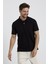 Erkek Basic Polo Yaka Tişört (Regular Fit) Siyah 3