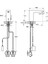 Artema Root Square A47128 Temassız Lavabo Bataryası, Elektrikli, Çift Su Girişli, Krom 3