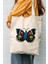 Butterfly Baskılı Kanvas Bez Çanta 1