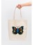Butterfly Baskılı Kanvas Bez Çanta 2