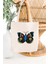 Butterfly Baskılı Kanvas Bez Çanta 3