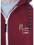 Dıomand Kapşonlu Erkek Sweatshirt- Gri/Bordo 4