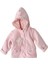 Kız Bebek Kurdela Detaylı Pembe Kız Bebek Mont AC23156 1