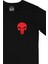 Punisher Cep Logo Tasarımlı Siyah Tişört 2