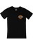 Harley Davidson Cep Logo Tasarımlı Siyah Tişört 1