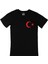 Cix Türk Bayrağı Cep Logo Tasarımlı Siyah Tişört 1