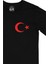 Cix Türk Bayrağı Cep Logo Tasarımlı Siyah Tişört 2