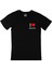 I Love Boston Cep Logo Tasarımlı Siyah Tişört 1
