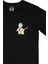 Cix Rick And Morty Tasarımlı Cep Logo Tasarımlı Siyah Tişört 2