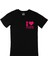 Cix I Love Pink Cep Logo Tasarımlı Siyah Tişört 1