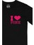 Cix I Love Pink Cep Logo Tasarımlı Siyah Tişört 2