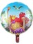 Yuvarlak Dinazor Folyo Balon 43 cm 1