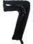 Folyo Balon Siyah 7 Rakamı 34 Inç 80 cm 1