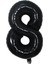 Folyo Balon Siyah 8 Rakamı 34 Inç 80 cm 1