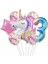 Unicorn Balon Folyo Set Konsept Doğum Günü Set Yaş 3 1
