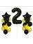 Sarı Gold Folyo Balon Rakam Set Dogum Günü Süsü 2 Yaş 1