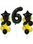 Sarı Gold Folyo Balon Rakam Set Dogum Günü Süsü 6 Yaş 1