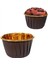 Kahverengi Altın Muffin Kek Kapsül 25 Adet 1