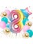 Gökkuşağı Rengarenk Yıldız Balon Set 8 Yaş 1