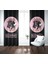 Erays Home Erayshome Black Pink Tasarımlı Fon Perde 1