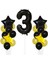 Sarı Gold Folyo Balon Rakam Set Dogum Günü Süsü 3 Yaş 1