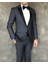 Italyan Kesim Erkek Ceket Pantolon Damatlık Set Gri T6064 3