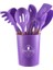 Ahşap Saplı Silikon 12'li Mutfak Aracı Spatula Kaşık Seti (Yurt Dışından) 1
