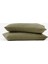 Washed Linen Keten Yastık Kılıfı 2'li Haki 50x70 2