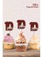 Safari Hayvanları Pastel 10 Yaşında Cupcake Süsü 10'lu Kalın Kağıt 1