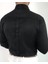 Italyan Stil Slim Fit Sivri Yaka Saten Erkek Gömlek Siyah T7207 4