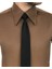Italyan Stil Slim Fit Sivri Yaka Saten Erkek Gömlek Açık Kahve T7210 3