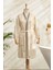 Minka Off White Lacivert Sonil %100 Pamuk Bornoz L/xl 3