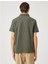 3SAM10011MK 801 Haki Erkek Polyester Jersey Polo Yaka T-Shirt 4