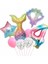 Deniz Kızı 4 Yaş Rakam Balon Doğum Günü Set 1