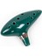 Ocarina 12 Delik Ocarina Seramik Alto C Ocarina Flüt Mavi Ocarina Sualtı Müzik Nefesli Enstrüman Yeşil 1