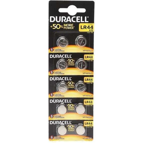 Duracell A76 LR44 1.5V Düğme Pil 10 lu Buton Pil Saat Pili