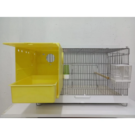 Seba 1 Katlı Gri Üretim Kafesi - 55X35X40 cm