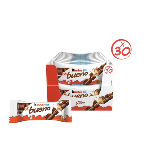 Kinder Bueno Çikolata 43 G, 30 Adet