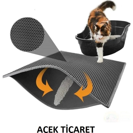 A.C.E.K Plastik Elekli Kedi Tuvalet Önü Paspası Kedi Kumu Paspası