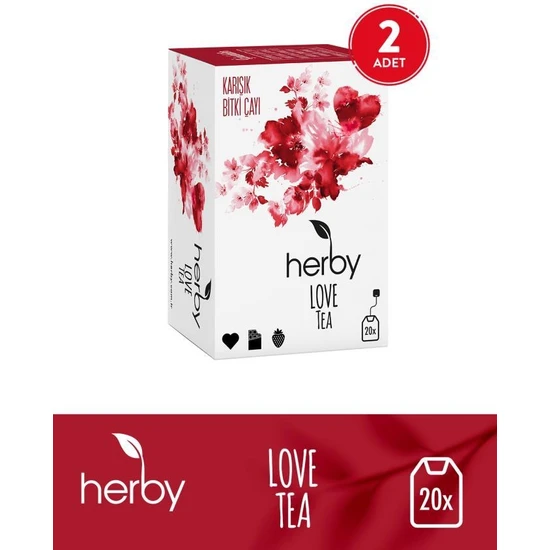 Herby Love Tea Aşk Bitki Çayı 2'li Paket