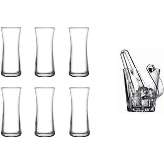 Paşabahçe Heybeli Rakı Bardagı Ve Karat Buz Kovası Seti 7 Fiyatı