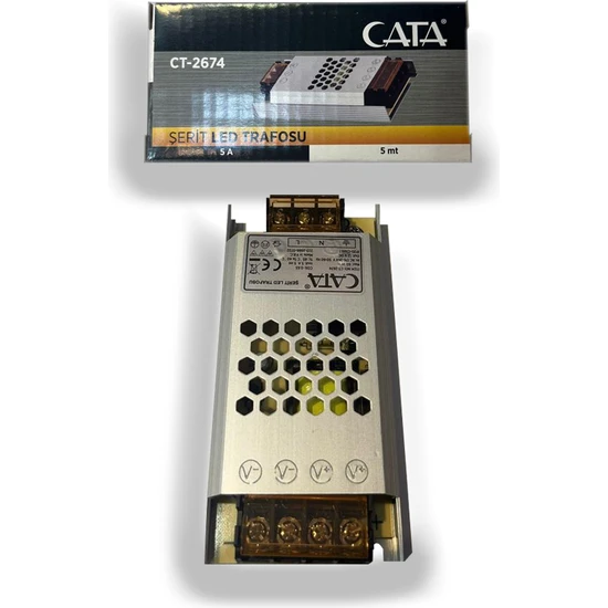 Cata 5 Amper 60W Ultra Slim Şerit LED Trafosu CT-2674