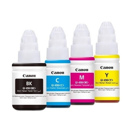 Canon GI-490 Pixma G3415 4 Renk Orjinal Mürekkep Seti AIU12
