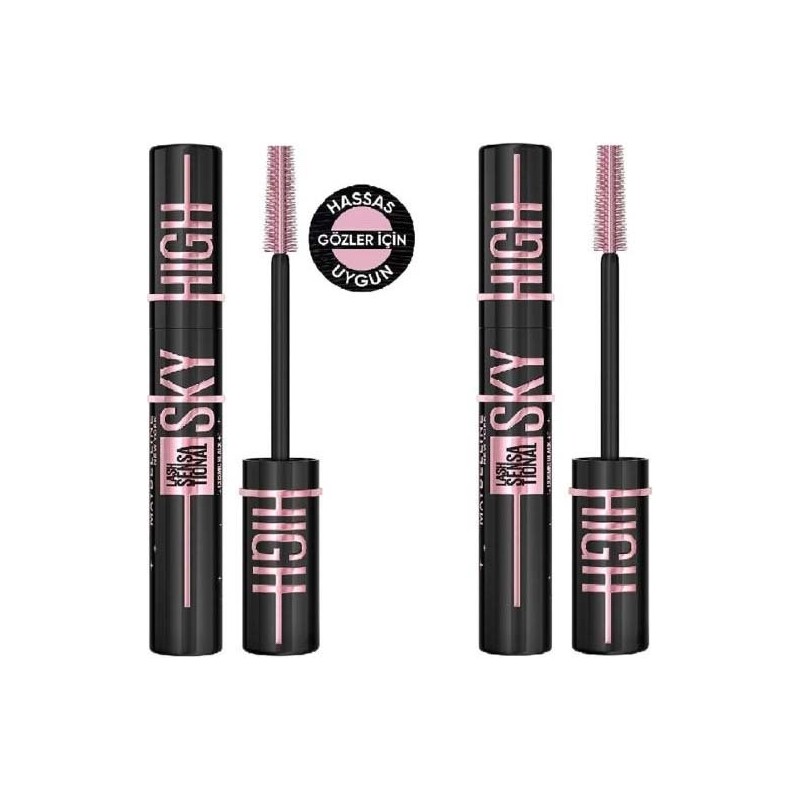 Maybelline New York Maybelline Lash Sensational Sky High Cosmic Black Maskara 2 Adet