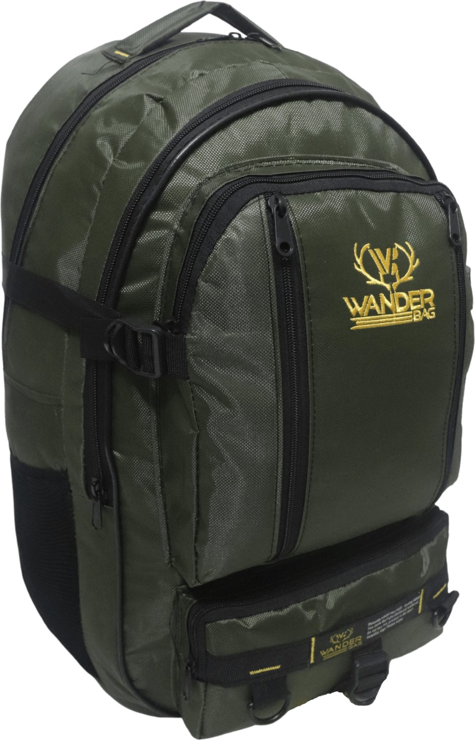 Baggor Wander 50 Litre Yeşil Çok Gözlü Yürüyüş-Seyahat-Okul-Dağcı-Trekking-Kampçı Sırt Çantası