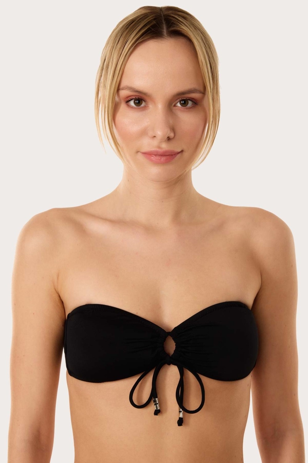 Ayyıldız 63567 Sarı Straplez Bikini Üstü görsel 2