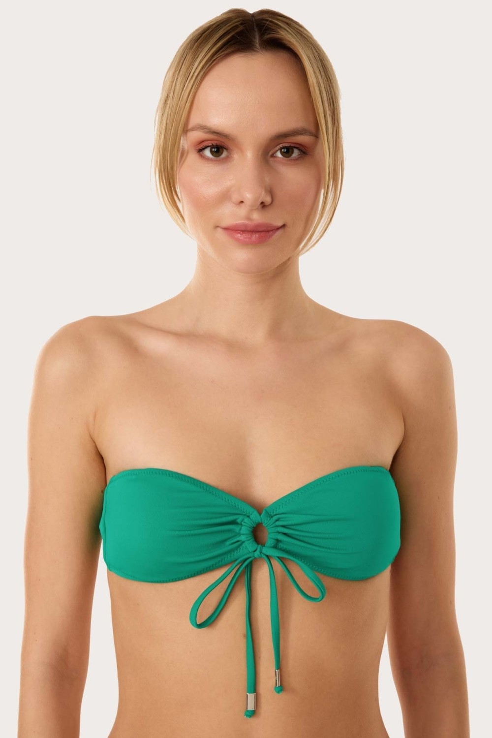 Ayyıldız 63567 Sarı Straplez Bikini Üstü görsel 6