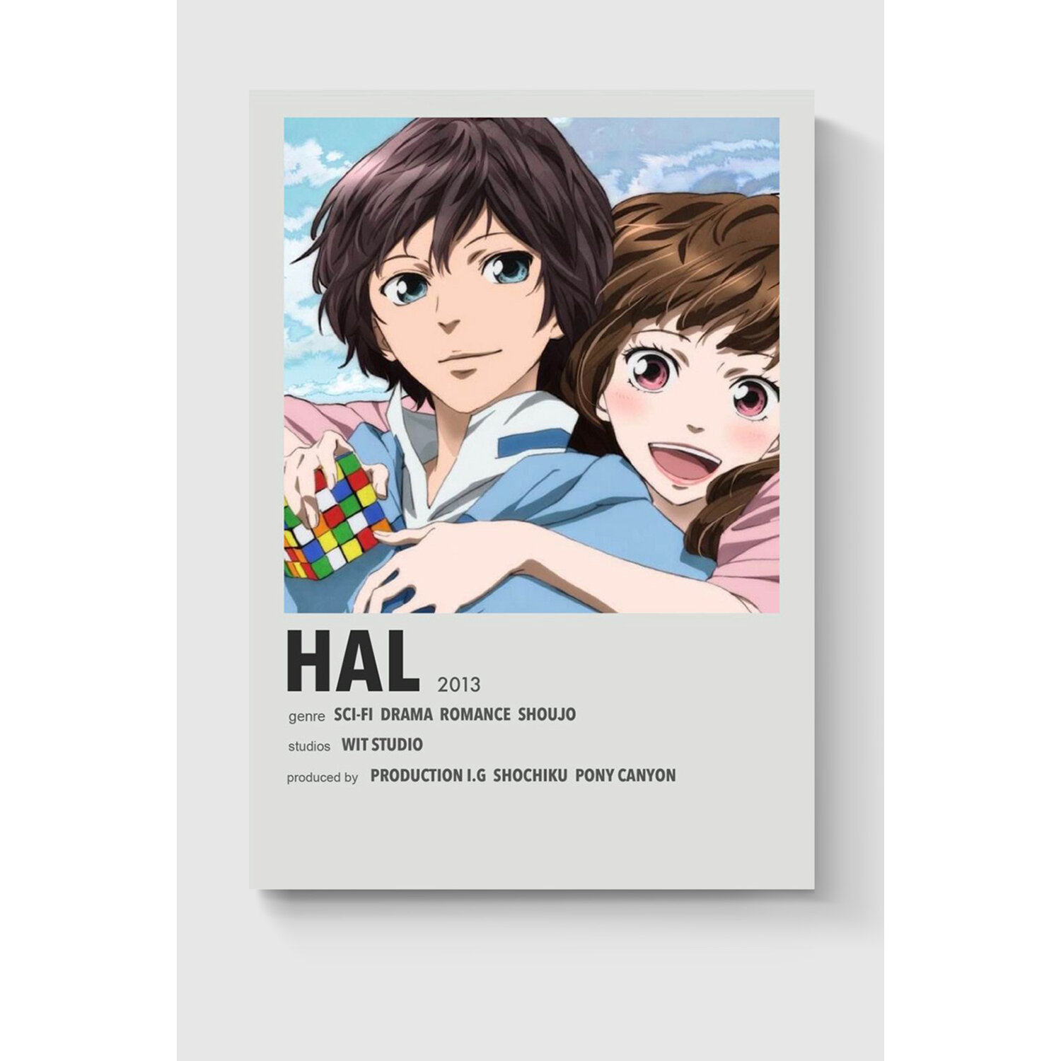 DuoArt Hal Anime Movie Info Card Bilgi Kartı Minimalist Fiyatı